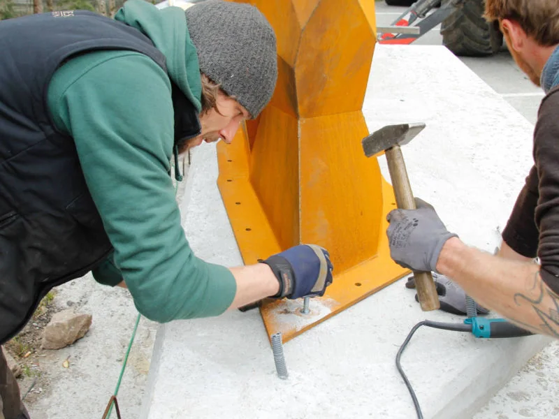 Skulptur Lammerklamm – Projektfoto 6