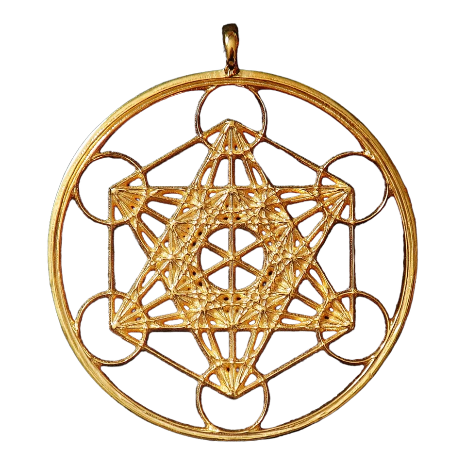 Amulett mit räumlichem geometrischem Muster